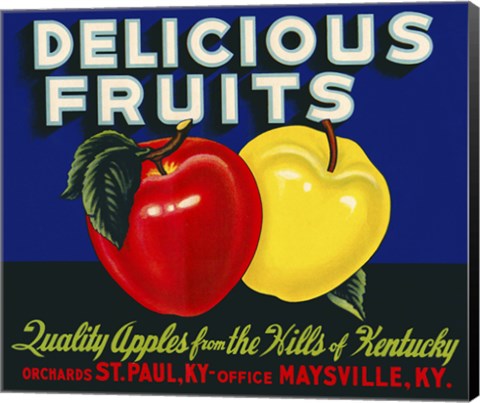 Framed Delicious Fruits Print