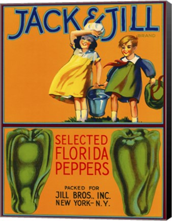 Framed Jack &amp; Jill Brand Peppers Print