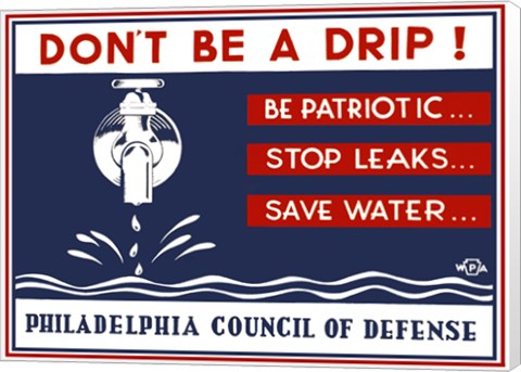 Framed Don&#39;t Be a Drip! Print