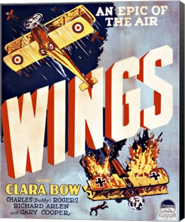 Framed Wings Movie Poster Print