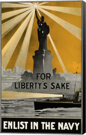 Framed For Liberty&#39;s Sake Print