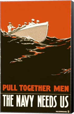 Framed Navy Needs Us Print