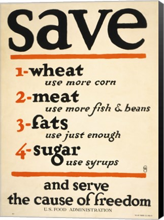 Framed Save and Serve the Cause of Freedom Print