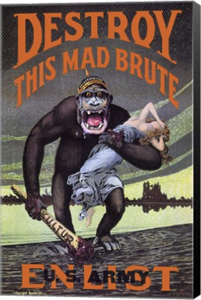 Framed Destroy This Mad Brute Print