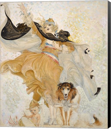 Framed Golden Eyes with Uncle Sam Print