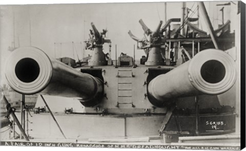 Framed Broadside of HMS Dreadnought Print