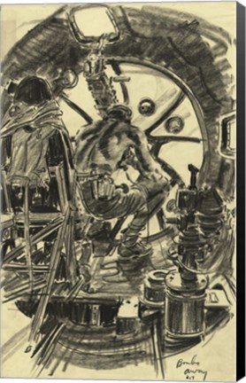 Framed Bombs Away B-17 Print