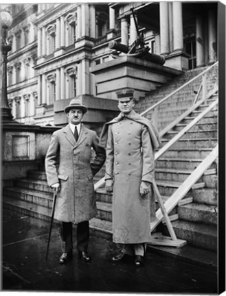 Framed Cadet Ray Quekemeyer and Man Print