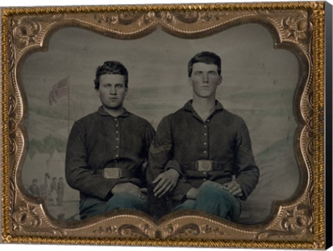 Framed Civil War Brothers in Arms Print