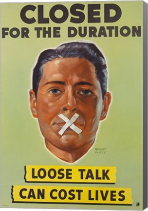 Framed Closed for the Duration Print