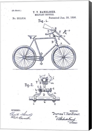 Framed Rifle Carrier for Motorcycle Print