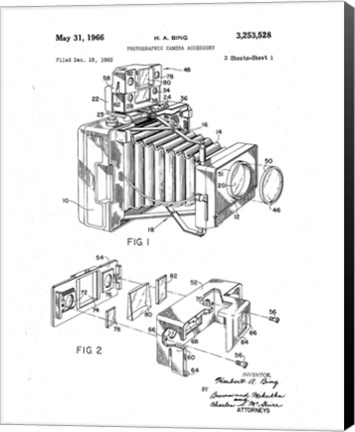 Framed Polaroid Camera Accessory Print