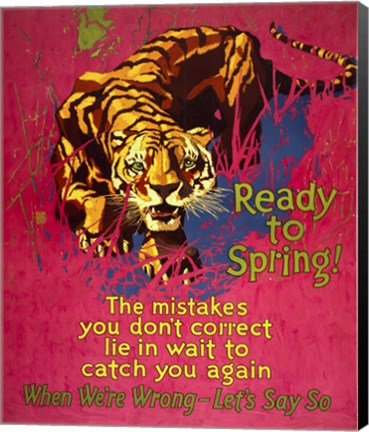 Framed Ready to Spring! Print