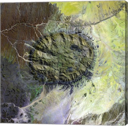 Framed Brandberg Massif, Namibia Print