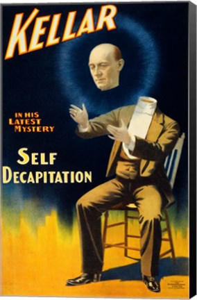 Framed Kellar in his Latest Mystery Print