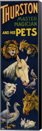 Framed Thurston, and His Pets Print