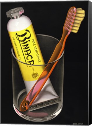 Framed Bianca Toothpaste Print