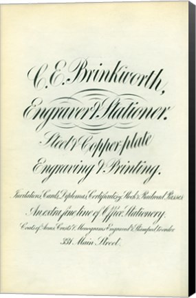 Framed C. E. Brinkworth Print