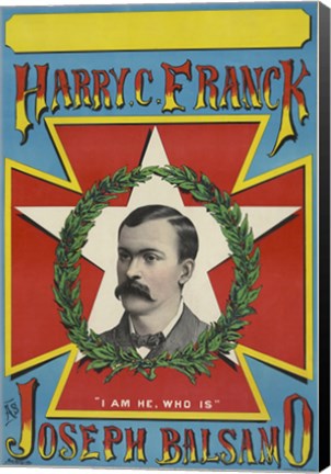 Framed Harry C. Franck as Joseph Balsamo Print
