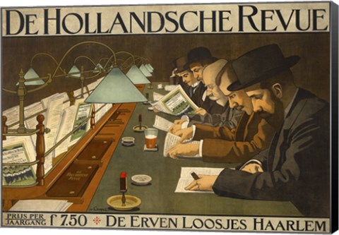 Framed De Hollandsche Revue Print