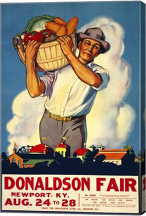 Framed Donaldson State Fair Poster Print