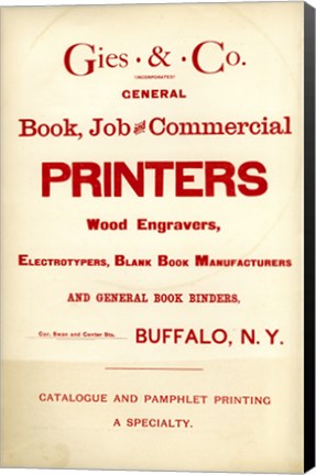 Framed Gies &amp; Co Incorporated Print