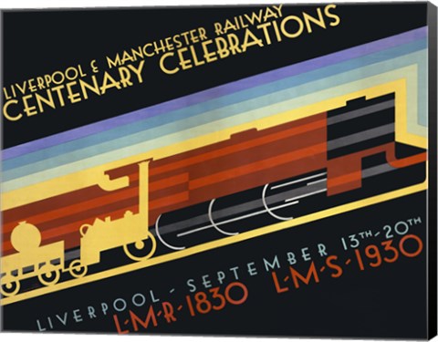 Framed Liverpool &amp; Manchester Railway Print