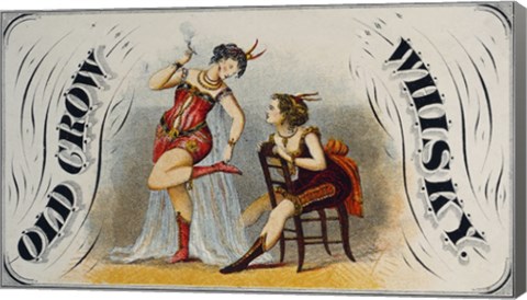 Framed Old Crow Whiskey Print