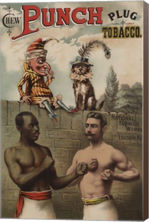 Framed Punch and Chew, 1886 Print