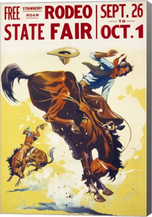 Framed Rodeo State Fair Roan Print
