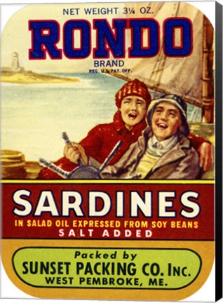Framed Rondo Sardines Salt Added Print