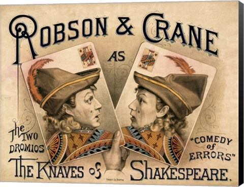 Framed Knaves of Shakespeare Print