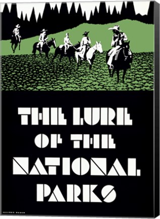 Framed Lure of the National Parks Print