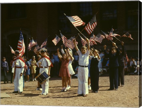 Framed 1942 Child Patriots, CT Print