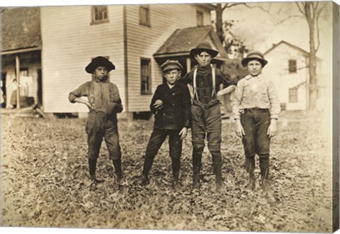 Framed Saturday Ball Game Print