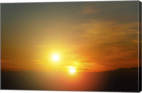 Framed Alien Sunset Print