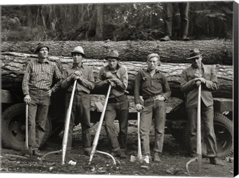 Framed American Loggers, 1939 Print