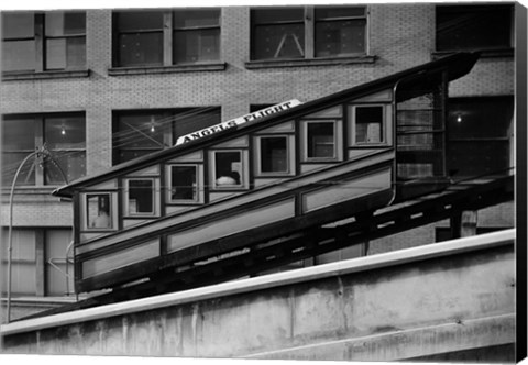 Framed Angels Flight at Third &amp; Hill Streets, Los Angeles Print
