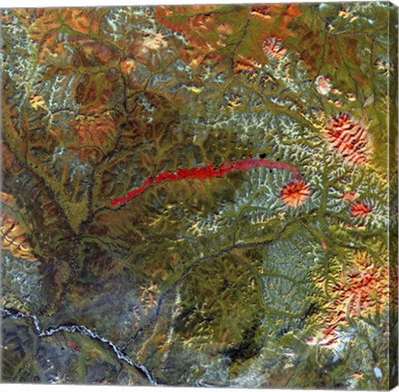 Framed Anyuyskiy Volcano Print