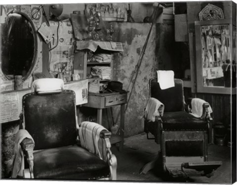 Framed Barber Shop Print