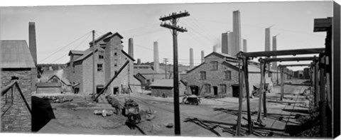 Framed Calumet and Hecla Smelters Print