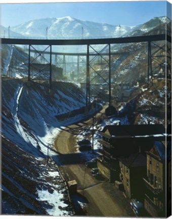 Framed Carr Fork Canyon, Seen from ""G"" Bridge Print