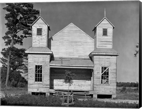Framed Church, Southeastern U.S., #2 Print