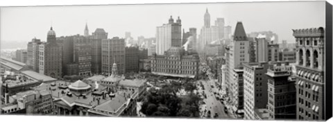 Framed City Hall Panorama, New York Print
