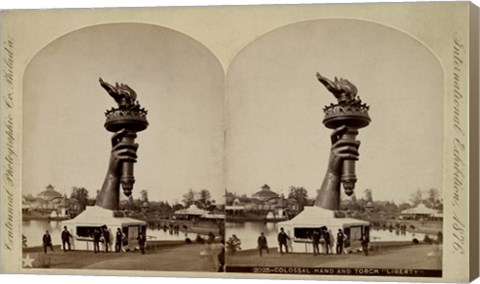Framed Colossal Hand and Torch ""Liberty"" Print