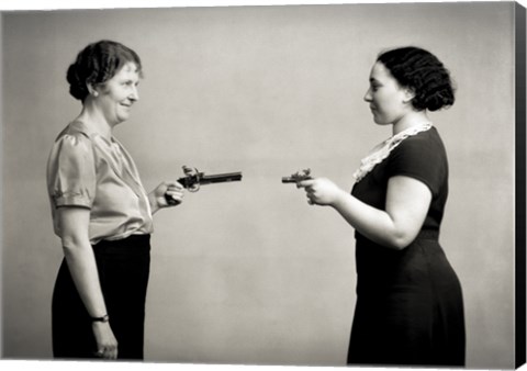 Framed Female Shoot Out Print