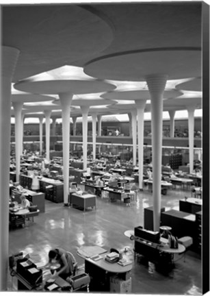 Framed Johnson Wax Balcony, SW View Print