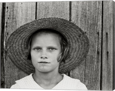 Framed Lucille Burroughs, By Walker Evans Print