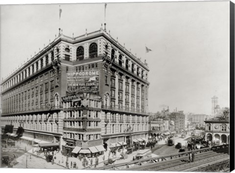 Framed Macy&#39;s Department Store, New York, N.Y. Print
