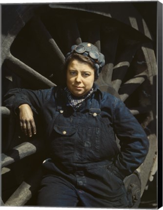 Framed Railroad Wiper at Roundhouse, Iowa Print